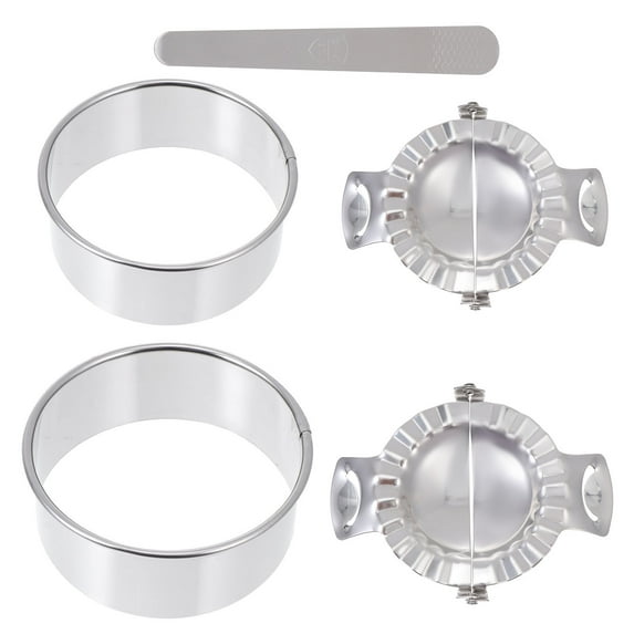 1 Set Dumpling Tools Dumpling Skin Cutter Molds Dumpling Making Tools (Silver)