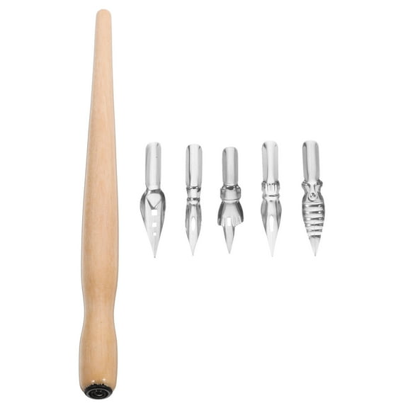 HOKARUA 1 Set of Convenient Dip Pen Novelty Pen Vintage Dip Pen Drawing Pen Signature Pen Nibs with Pole