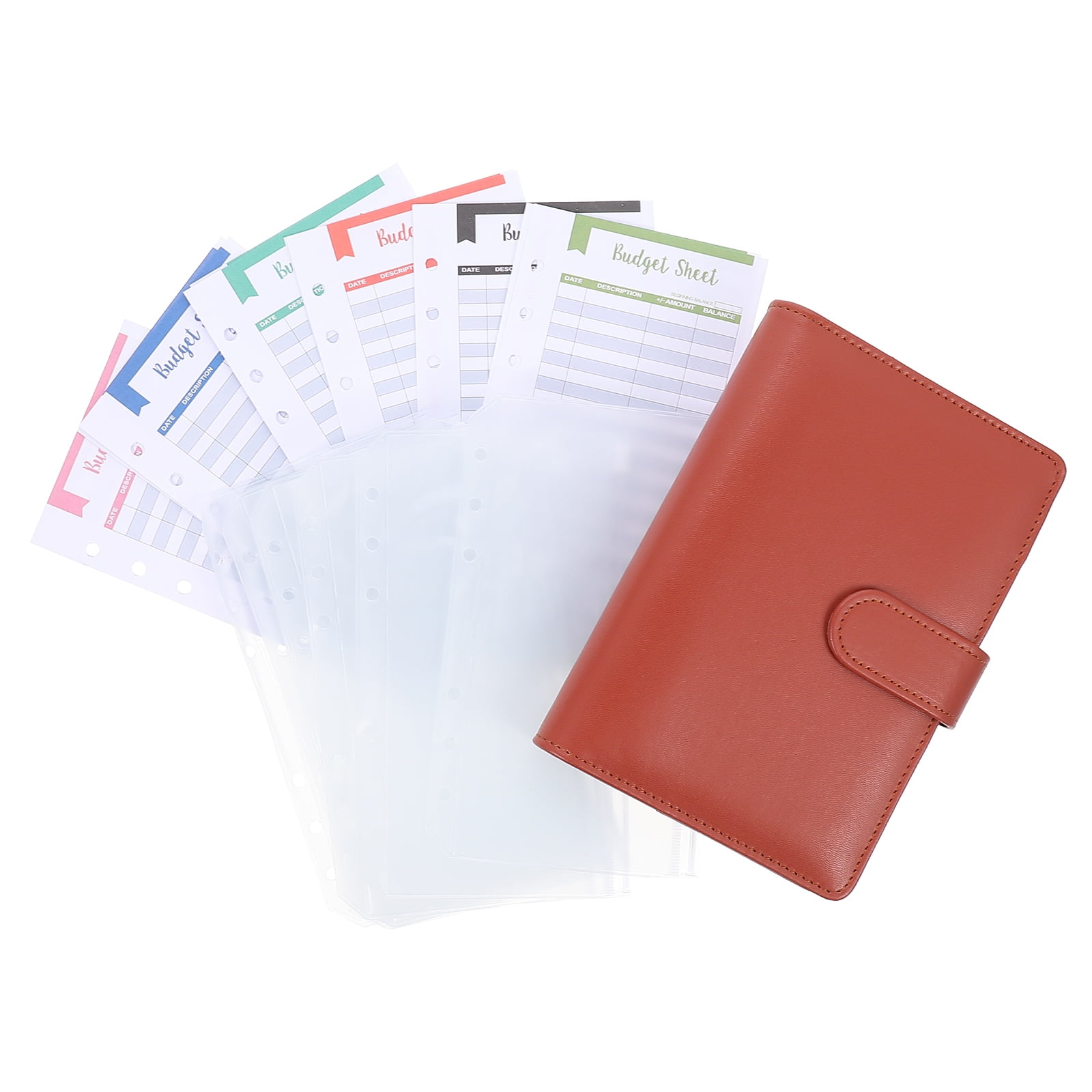 HOKARUA 1 Set of Zipper Envelopes Budget Binder Cash Budgeting