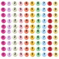 thumbnail image 1 of HOKARUA 100Pcs Acrylic Number Beads Jewelry Making Beads Bracelet Beads Number Beads Delicate Loose Beads, 1 of 8