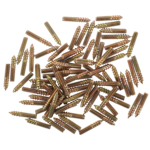 HOKARUA 100pcs Hanger Bolts Double Headed Bolts Self-tapping Screws Small Screws Metal Screws Self Tapping