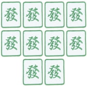 HOKARUA 10pcs Mahjong Style Cloth Patches Embroidery Cloth Pastes Accessories Embroidery Pastes