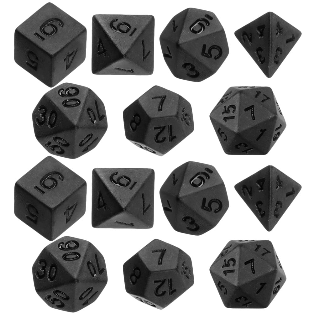 HOKARUA 14Pcs Polyhedral Dice Multisided Dice Table Game Dice Acrylic