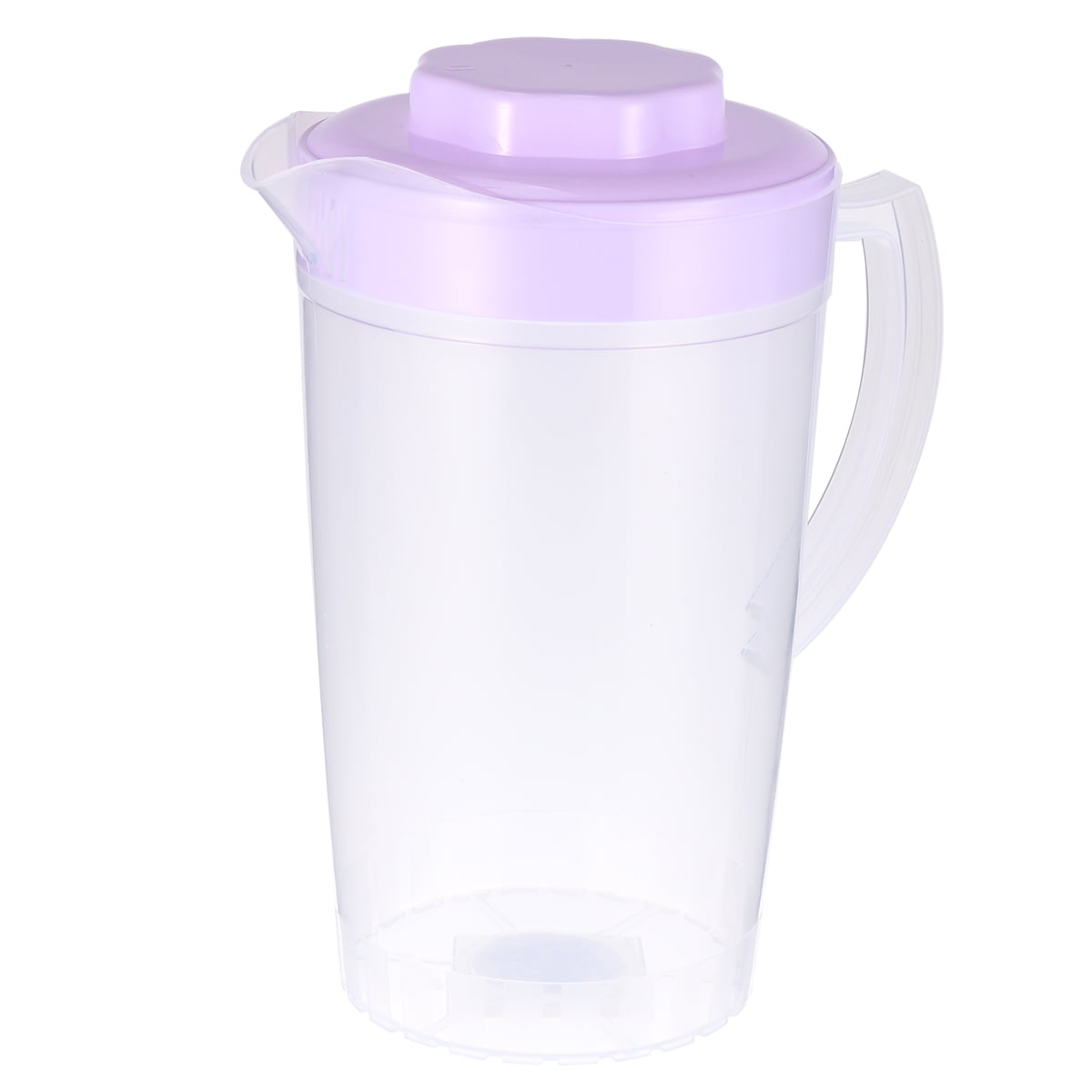 1pc Cold Water Pitcher High Temperature Resistant Plastic Beverage Pitcher with Large Capacity for Storage Soy Milk Juice Scented Tea 2L(Purple)
