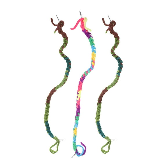 HOKARUA 3pcs Hermit Crab Climbing Vine Ropes Hermit Crab Colorful Cotton Rope Ladders