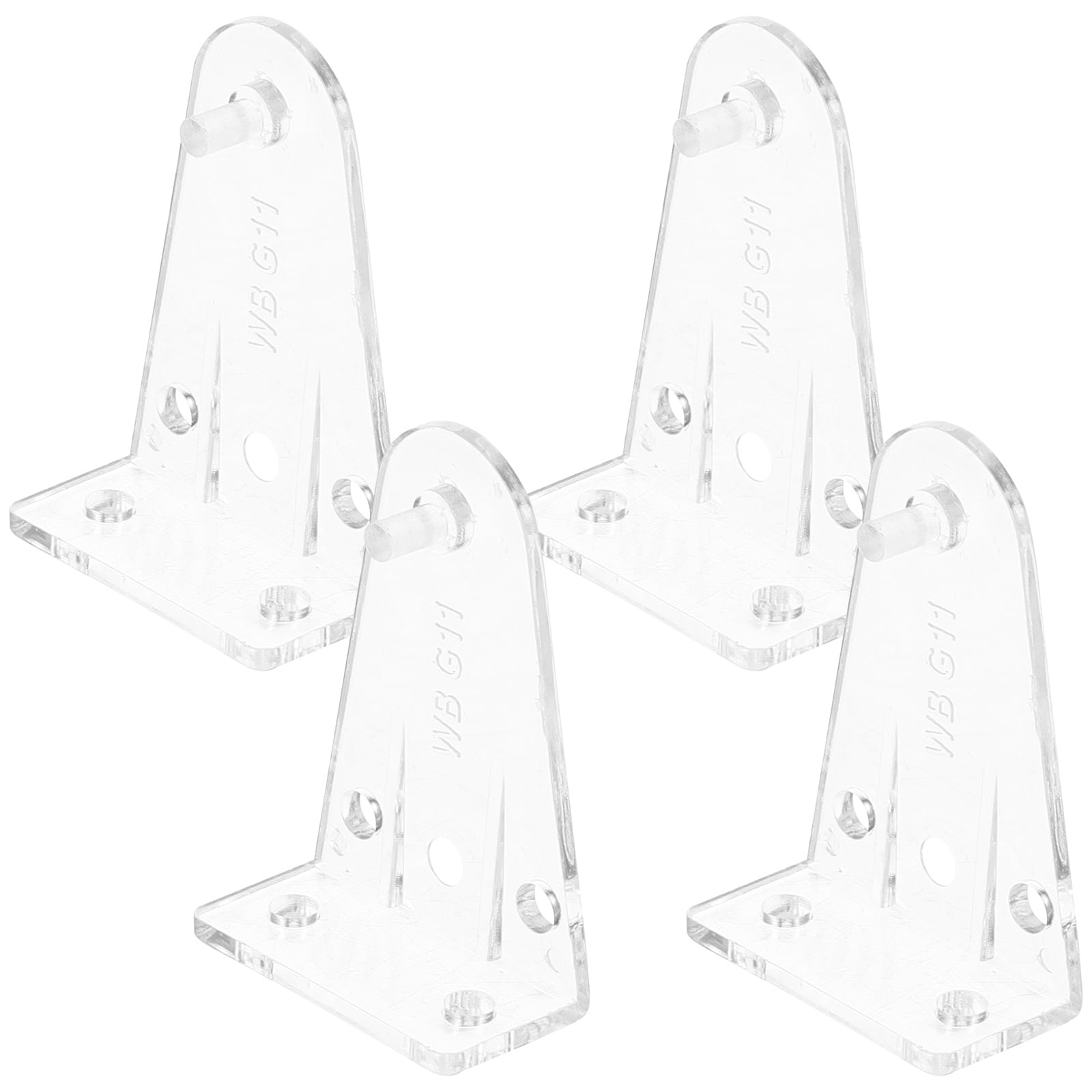 HOKARUA 4pcs Blinds Hold Down Brackets Blind Bottom Rail Hold Clips