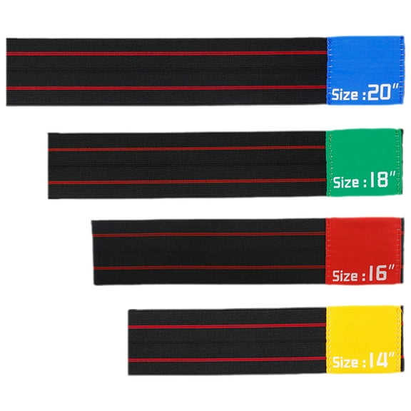 HOKARUA 4pcs Cymbal Mute Circle Drum Practice Silencers Drum Cymbal Sound Dampening Belts 14/ 16/ 18/ 20 inch