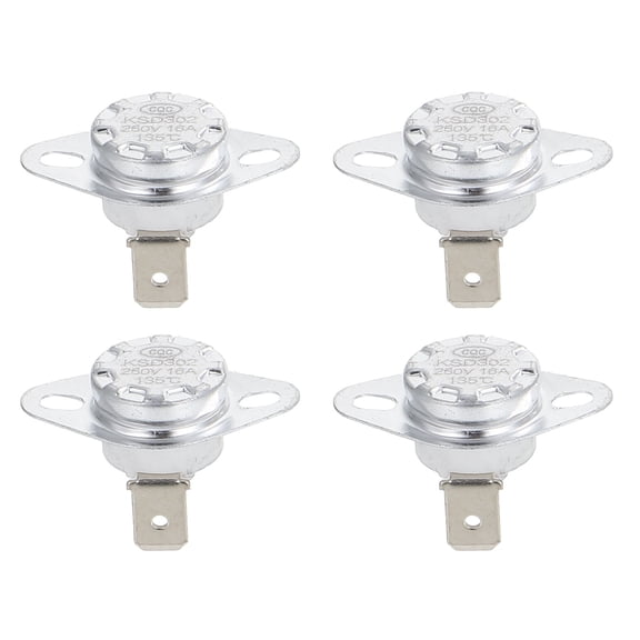 HOKARUA 4pcs Normally Closed Thermostats Snap Disc Thermostats Electric Iron Temperature Switches
