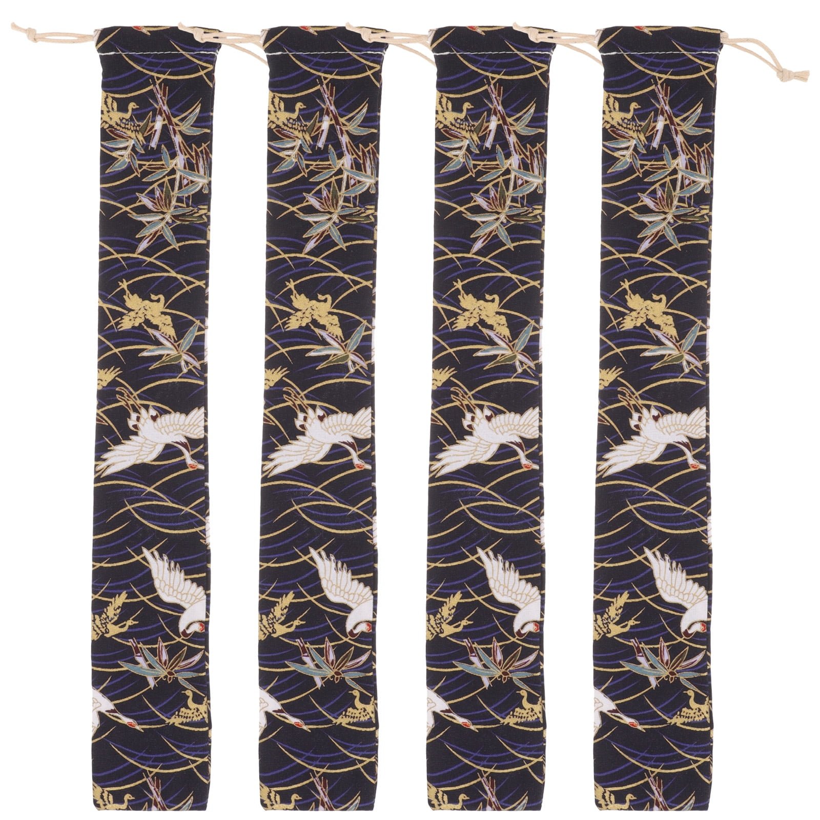 HOKARUA 4pcs Soprano Recorder Carrying Bags Flute Storage Pouch for Vertical Flute Recorder