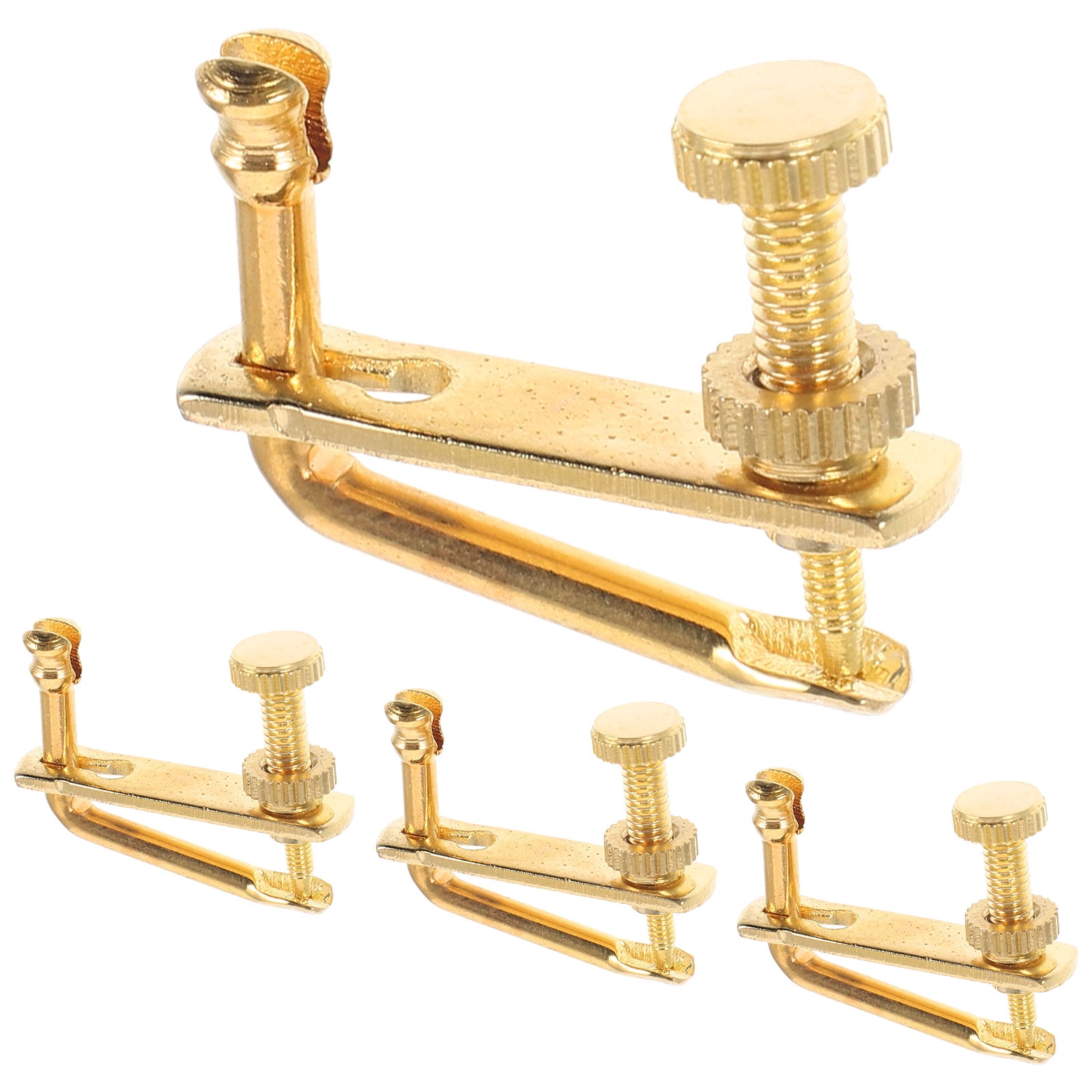 HOKARUA 4pcs Violin Fine Tuners Violin String Adjuster Metal Tuning