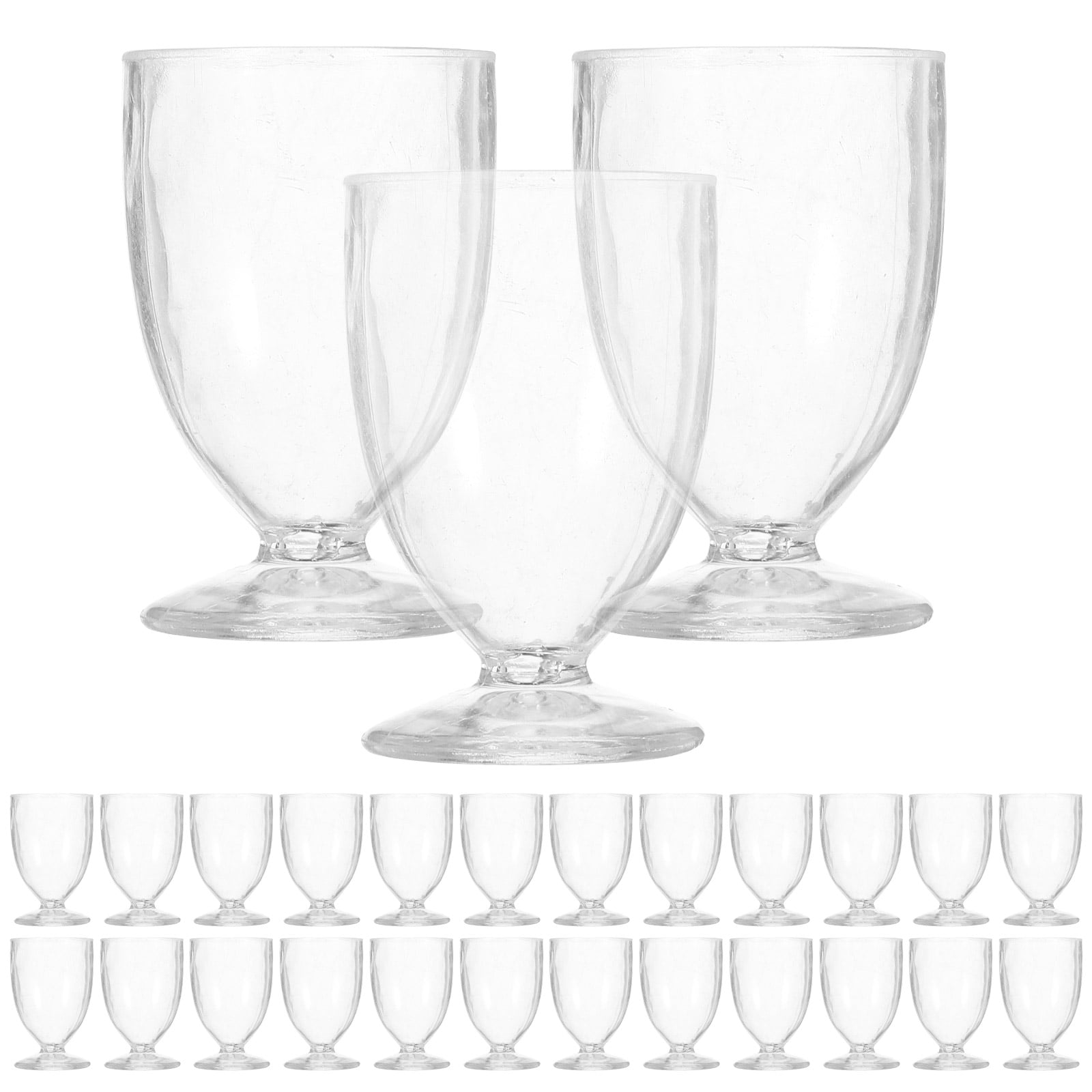 HOKARUA 50pcs Mini Plastic Beer Mugs Clear Beer Mugs Models Miniature