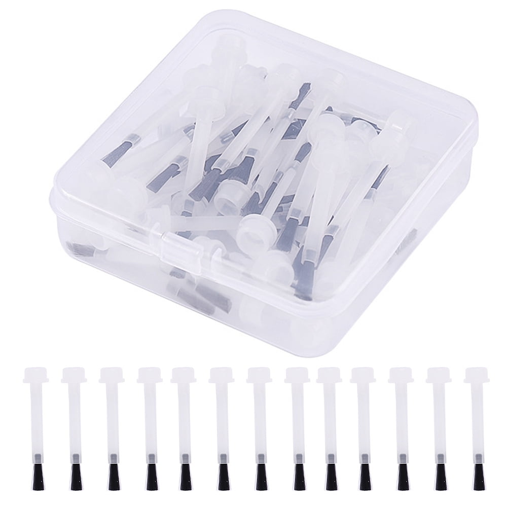 HOKARUA 50pcs Nail Art Replacement Applicators Brush Nail Polish Brush