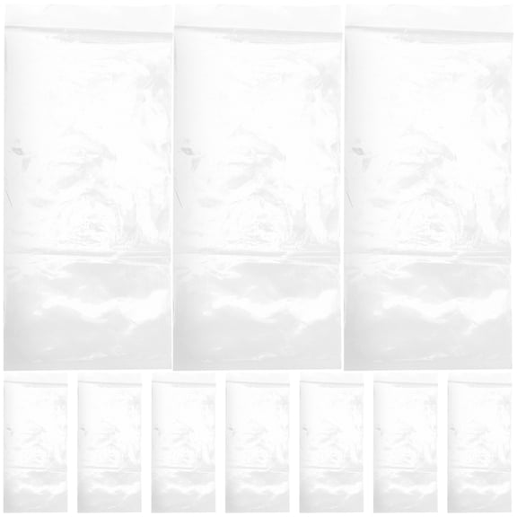 CRAFTHROU 50pcs Transparent HDPE Fish Bags Durable Packaging for Storage Lightweight Clear Containers
