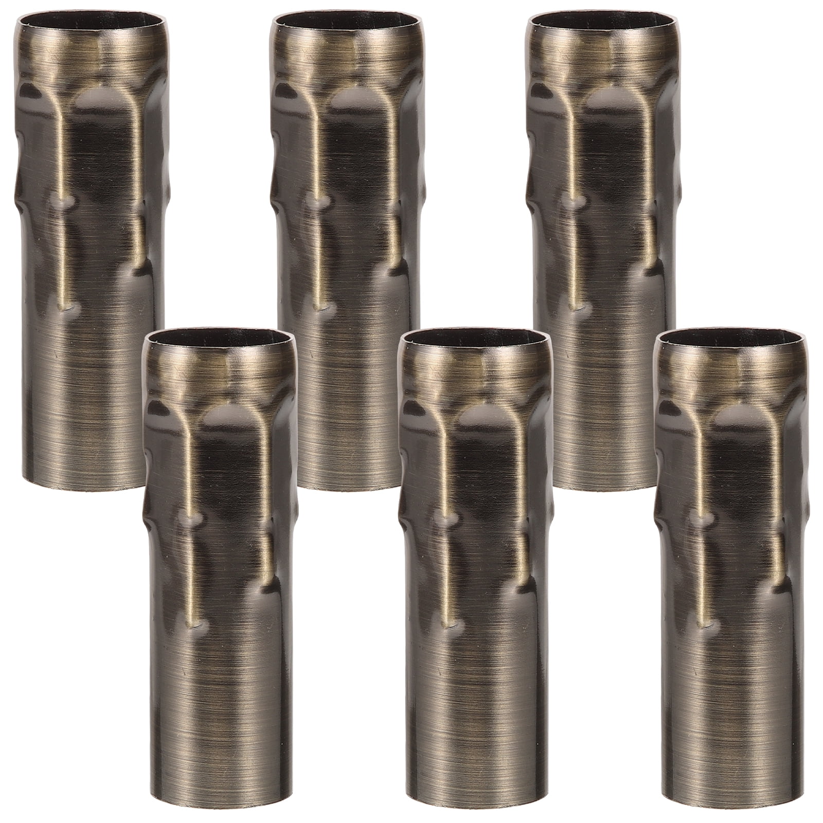 20-Pack E12 Candle Drip Sleeves | 4 Inch Tall, Antique White Plastic | Covers For Chandelier Candle Bulb Sockets