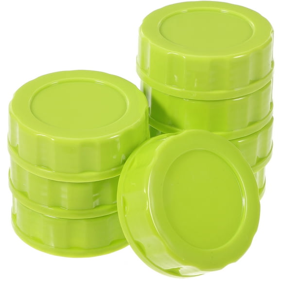 HOKARUA 8 pcs Reusable Bottle Replacement Caps Glass Milk Bottle Lids Milk Bottle Caps with Sealing Rings