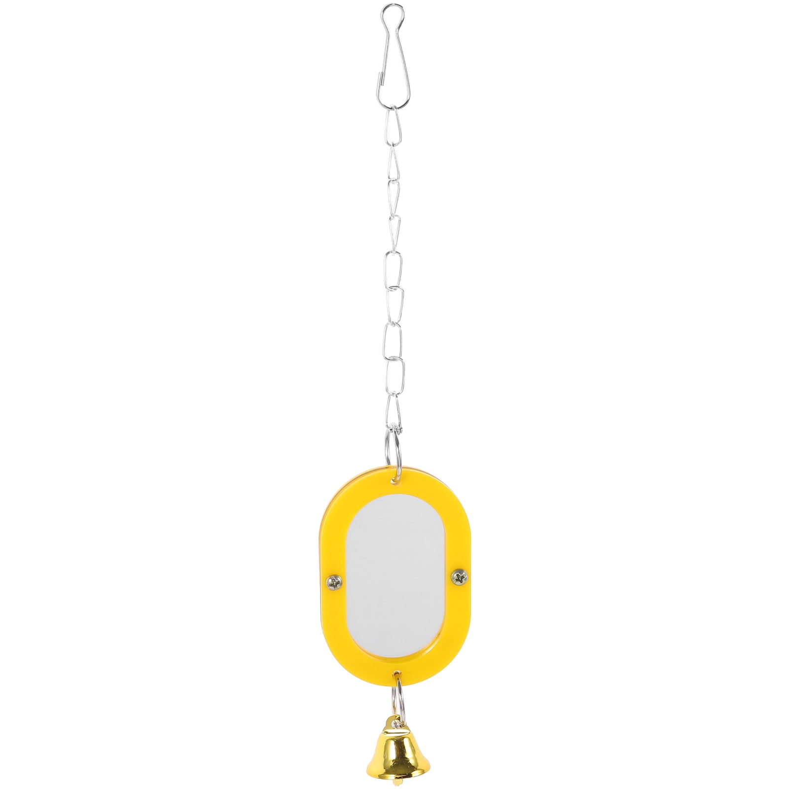 HOKARUA Bird Hanging Mirror Parrot Mirror Toy Cute Birdcage Mirror Toy ...