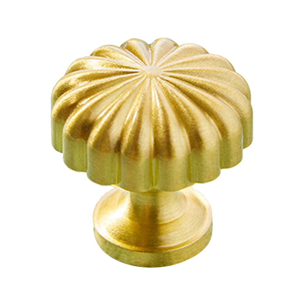 HOKARUA Brass Dresser Knobs Golden Pull Knobs Modern Closet