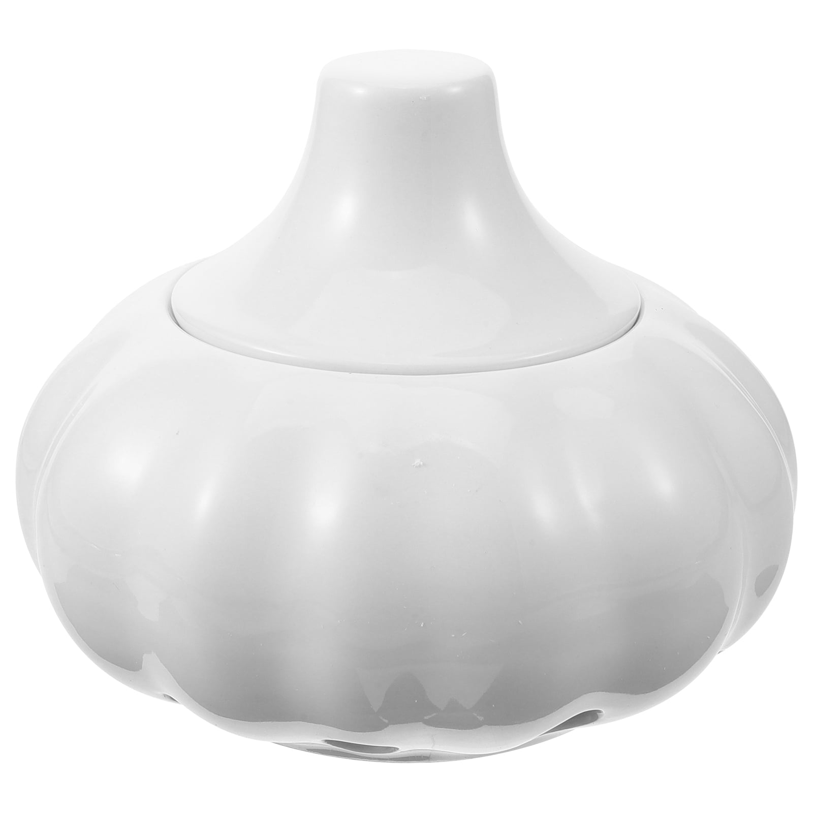 HOKARUA Ceramic Garlic Keeper Garlic Ginger Storage Holder Garlic Shape