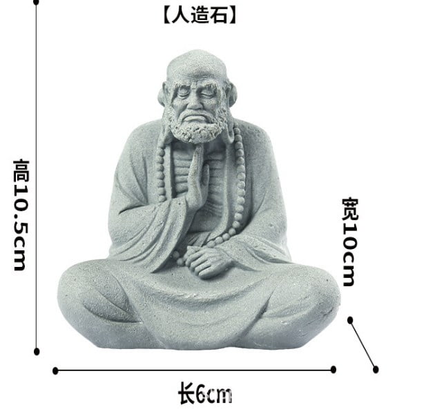 HOKARUA Fish Tank Buddha Statue Figurine Aquarium Meditation Buddha