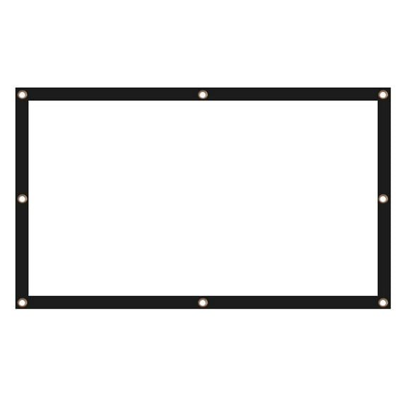 HOKARUA Hook Mount 120" Portable Projector Screen, White