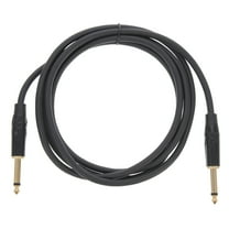 HOKARUA Male to Male Microphone Audio Cable 6.35mm Audio Cable for Electric Guitar Black