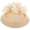 HOKARUA Mini Hat Hair Clip with Faux Flower and Plume Party Decorative
