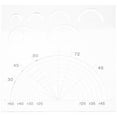 thumbnail image 1 of HOKARUA Quilting Ruler Acrylic Semicircle Patchwork Quilt Ruler DIY Craft Sewing Supply, 1 of 7