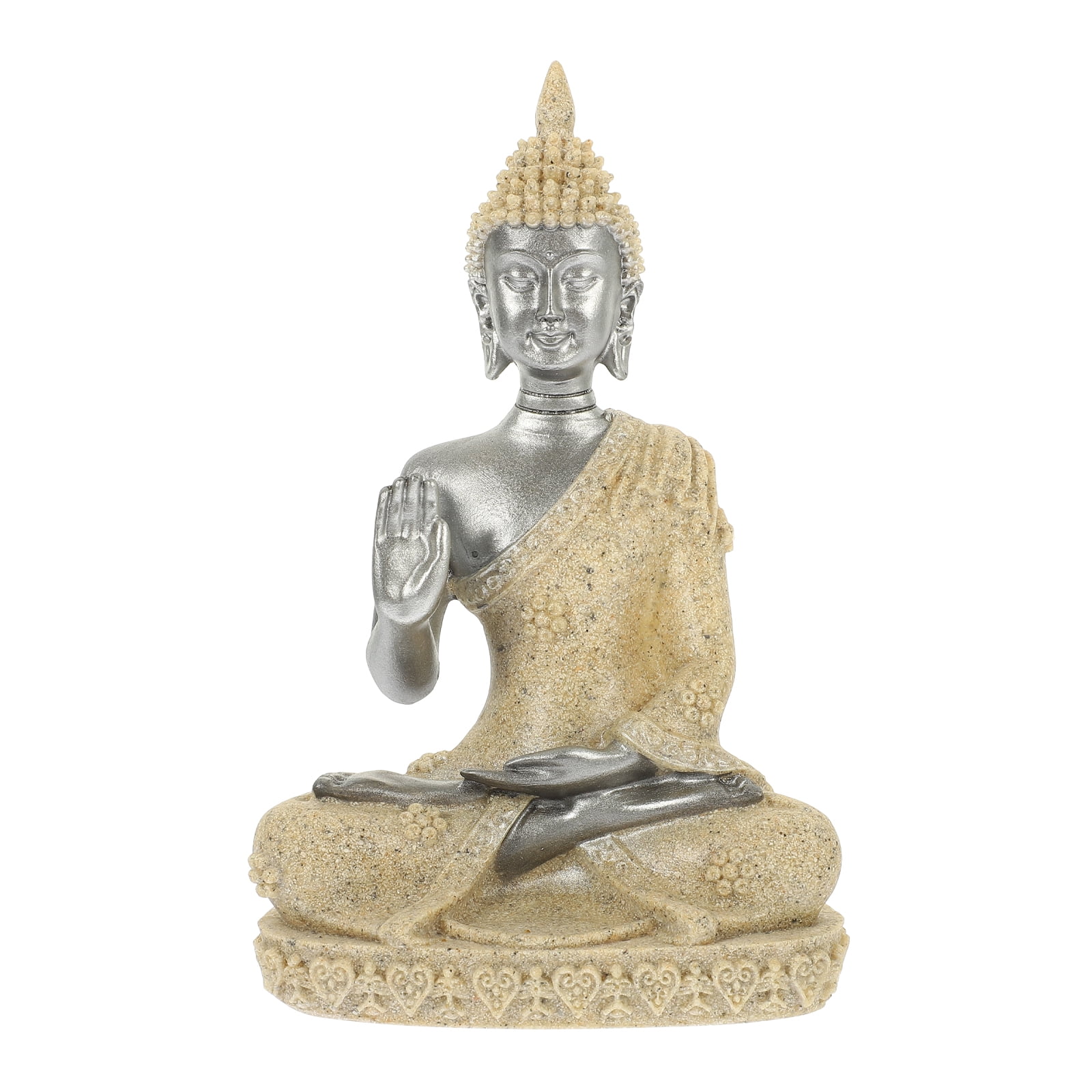 HOKARUA Resin Sitting Buddha Aquarium Resin Craft Zen Style Buddha