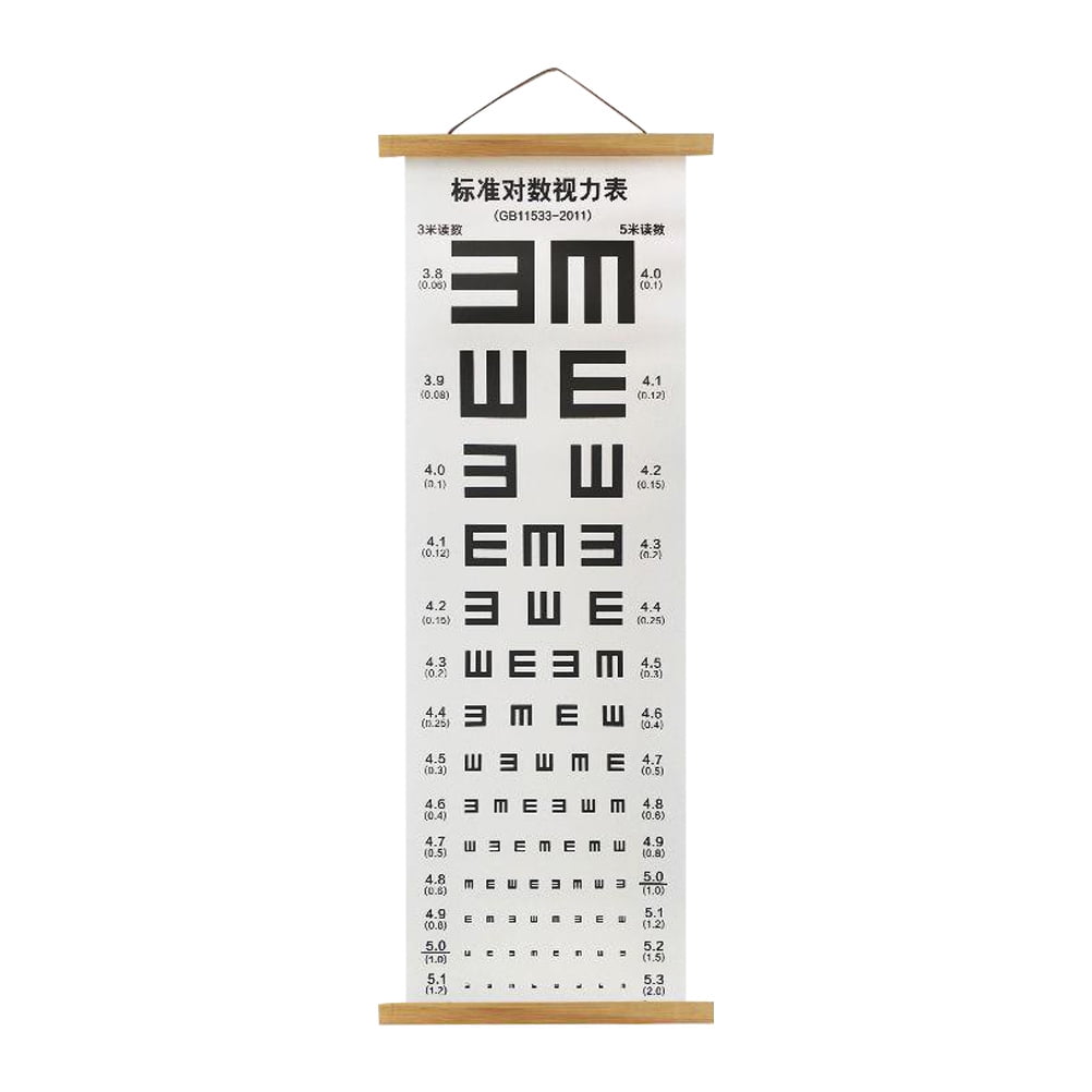 HOKARUA Visual Testing Chart Eyesight Testing Wall Chart Home Wall