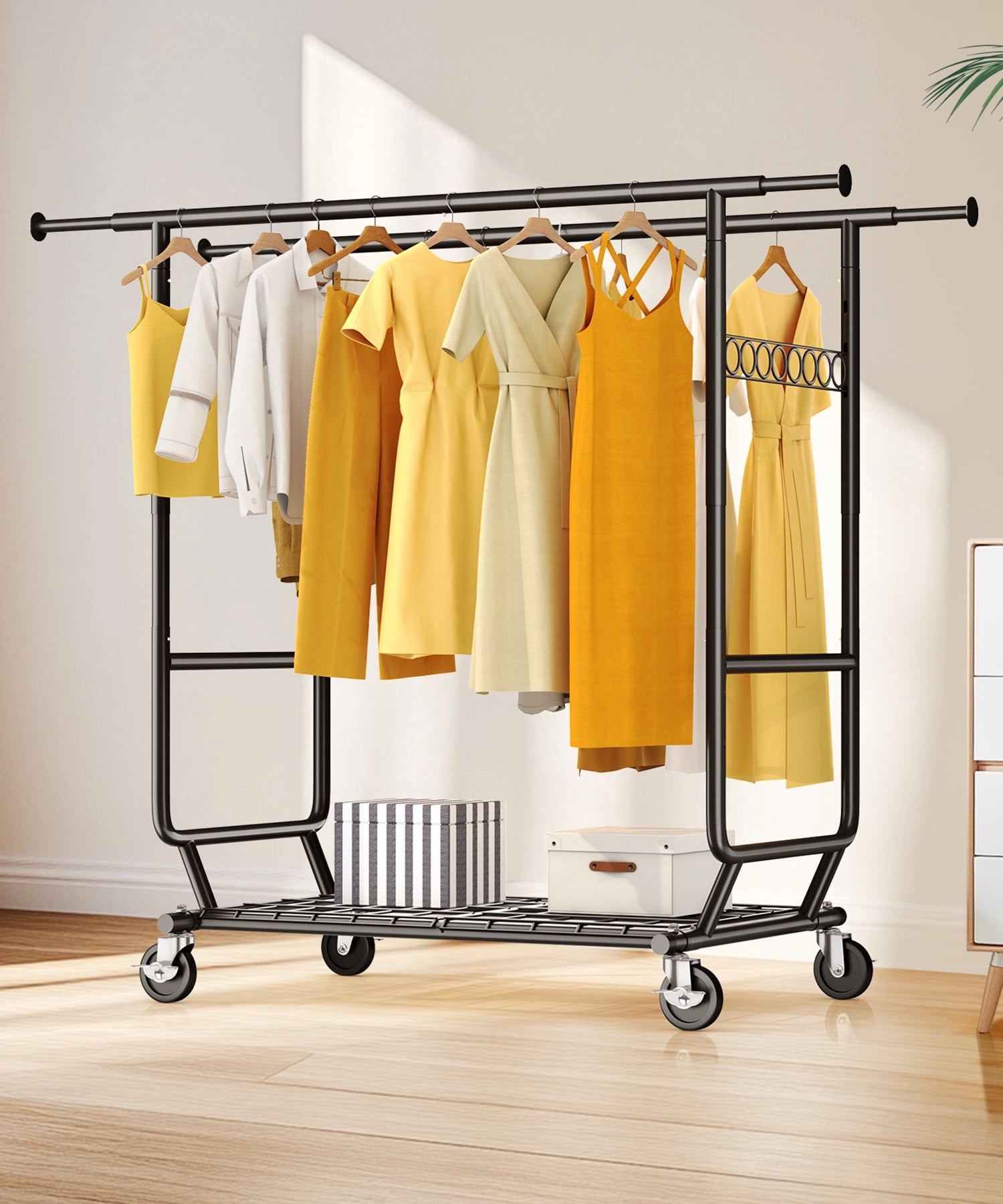 hokeeper-heavy-duty-clothing-garment-rack-with-shelves-600lbs