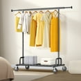 thumbnail image 1 of HOKEEPER 550 lbs Heavy Duty Commercial Grade Garment Rack Portable Freestanding Modern Clothes Rack, Black, 1 of 9
