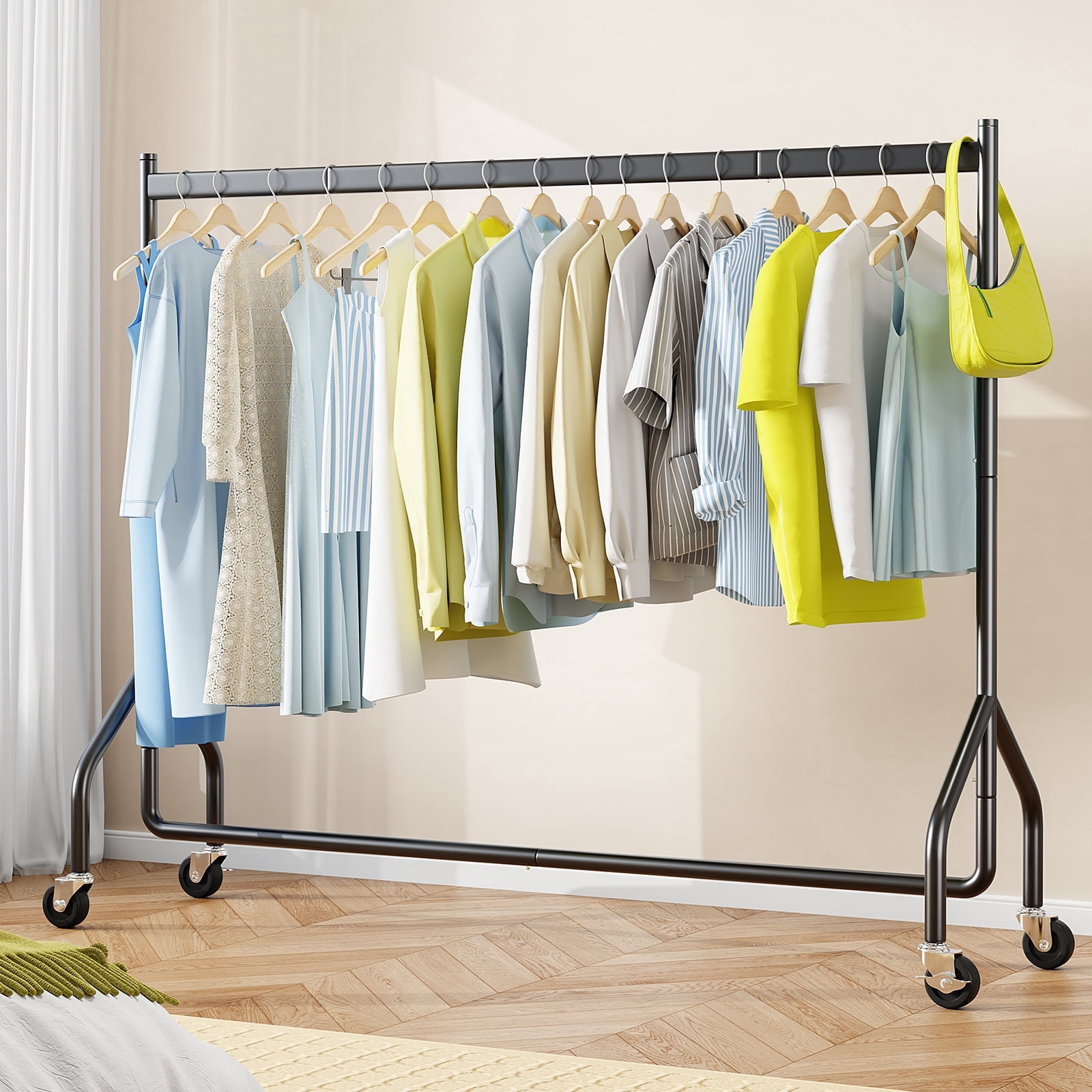 HOKEEPER Heavy Duty Clothes Rack, Commercial Industrial Grade Garment Rack