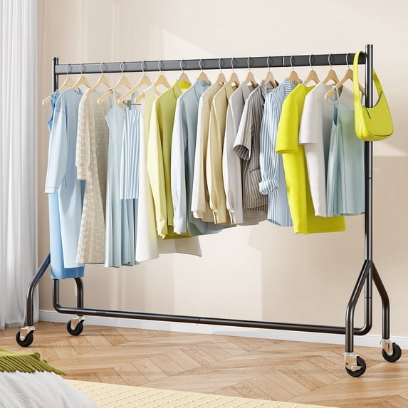 HOKEEPER Heavy Duty Clothes Rack, 300 lbs Commercial Industrial Grade ...