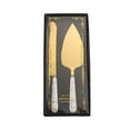 thumbnail image 1 of HOKSVZY Cake Knife Spatula Set Gift Stainless Steel Ceramic Handle Cake Knife Cake Spatula Gift Box Set CST, 1 of 7