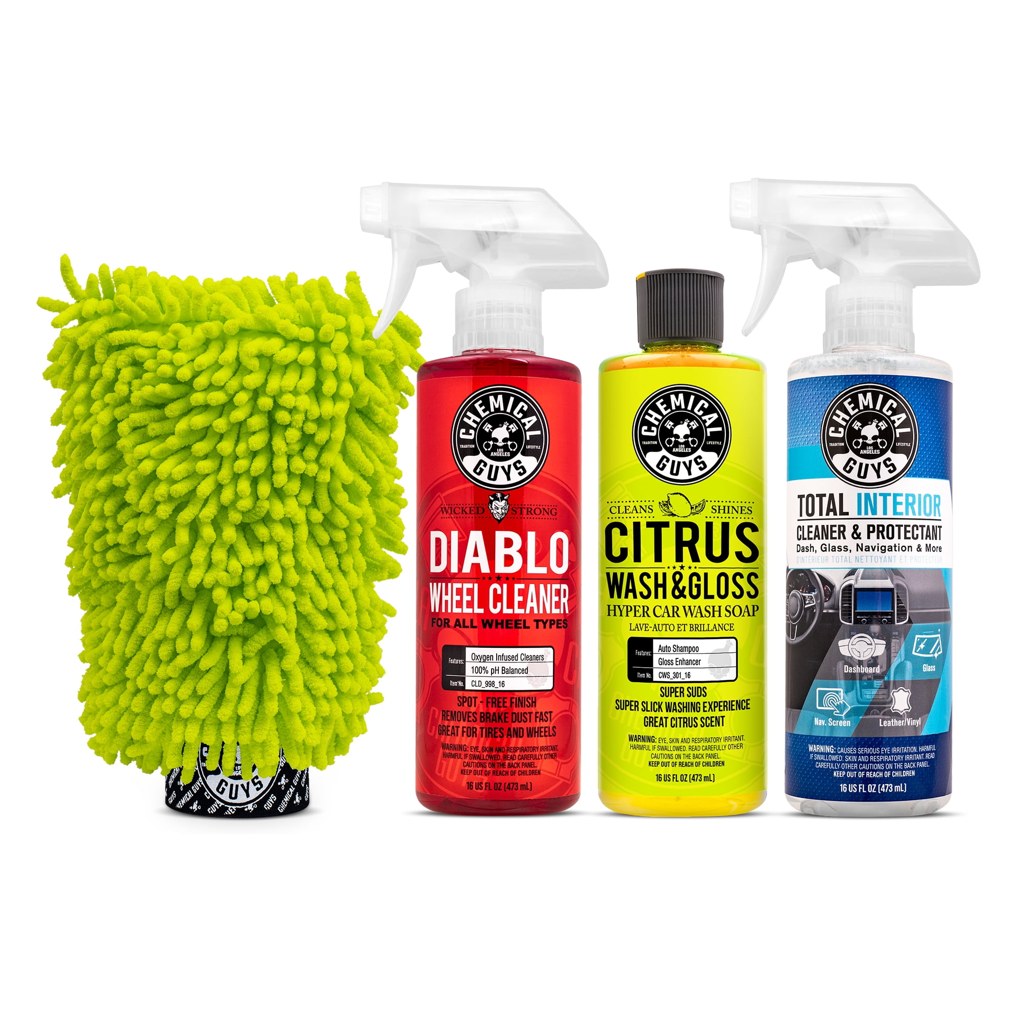 Chemical Guys HOL357 Clean & Shine Car Wash Starter Kit Safe for Cars