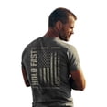 thumbnail image 1 of HOLD FAST Mens Short Sleeve Casual T-Shirt, Duty & Honor, Dark Heather, SM, 1 of 6