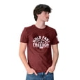 thumbnail image 1 of HOLD FAST Mens Short Sleeve Casual T-Shirt, Freedom Eagle Crest, Peppered Red Heather, SM, 1 of 5