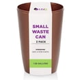 thumbnail image 1 of HOLD N’ STORAGE Set of 2 Small Trash Can with Open Top for Compact and Tight Spaces – 1.58 Gallon Capacity, Copper, 1 of 9