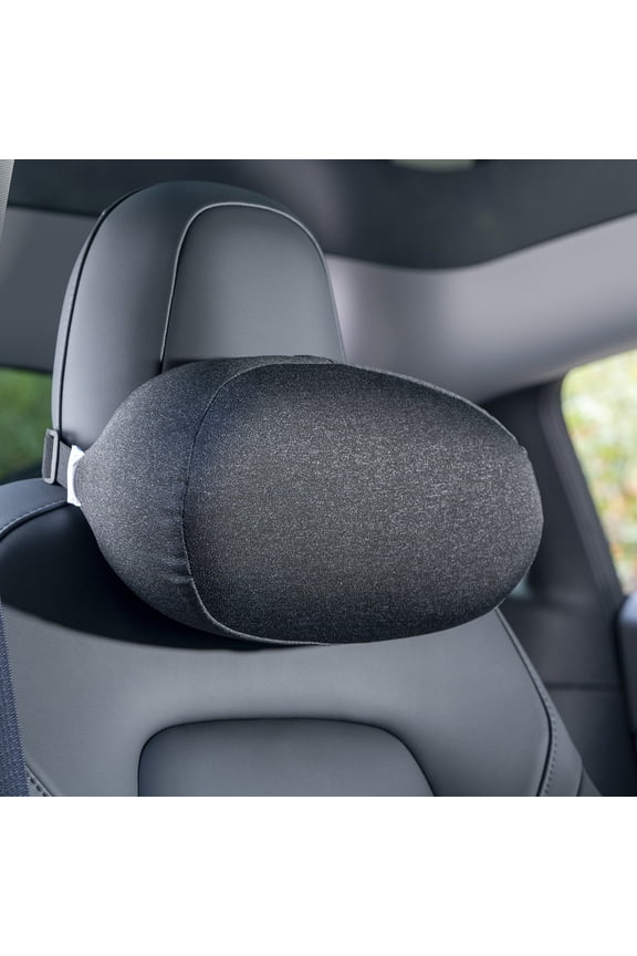 Car Neck Pillow Ergonomic Design Memory Foam Seat Support Pillow (Black) H190