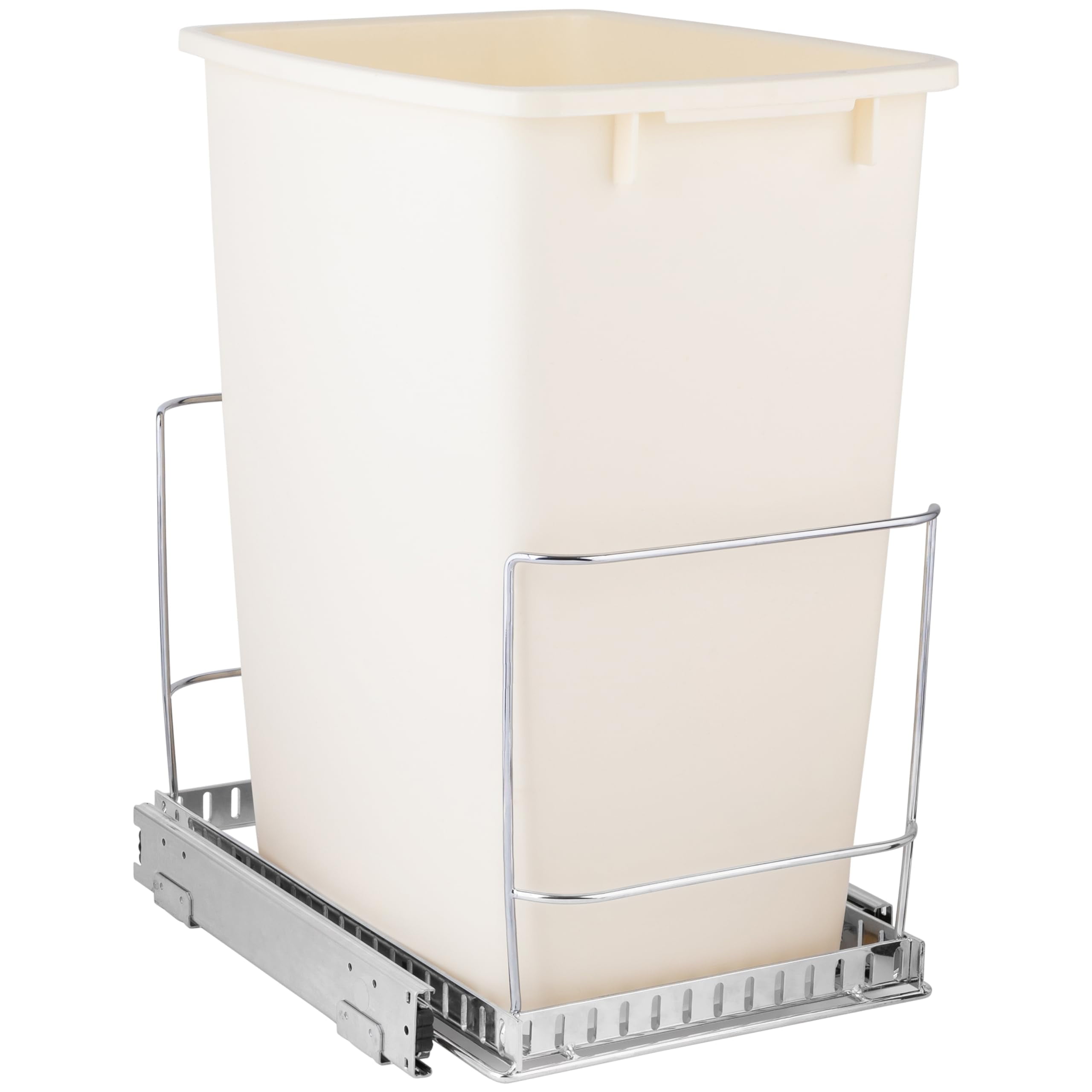 Chrome Finish Pull-Out Trash Can Under Cabinet Organizer