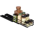 thumbnail image 1 of Hold N' Storage Black Pull Out Spice Rack Organizer for Cabinet to Store Spices, Sauces - 4.5” W, 1 of 8