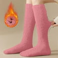 thumbnail image 1 of HOLEI Boot Socks Christmas Women Winter Socks Warm Knee High Socks Long Cosy Thermal Ladies Socks Fuzzy Thick Soft Socks for Ladies Girls Compression Socks for Women Hot Pink, 1 of 9