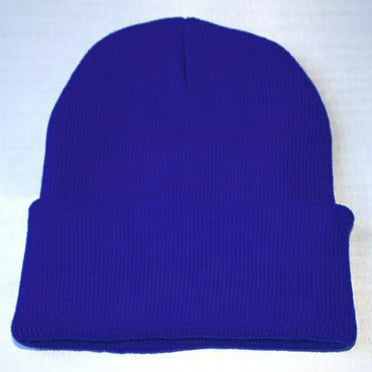 HOLEI Knitted Hemming Hat Beanies Hat Warm Unisex Hop Hip Ski Knitting Winter Caps Winter Hats Blue