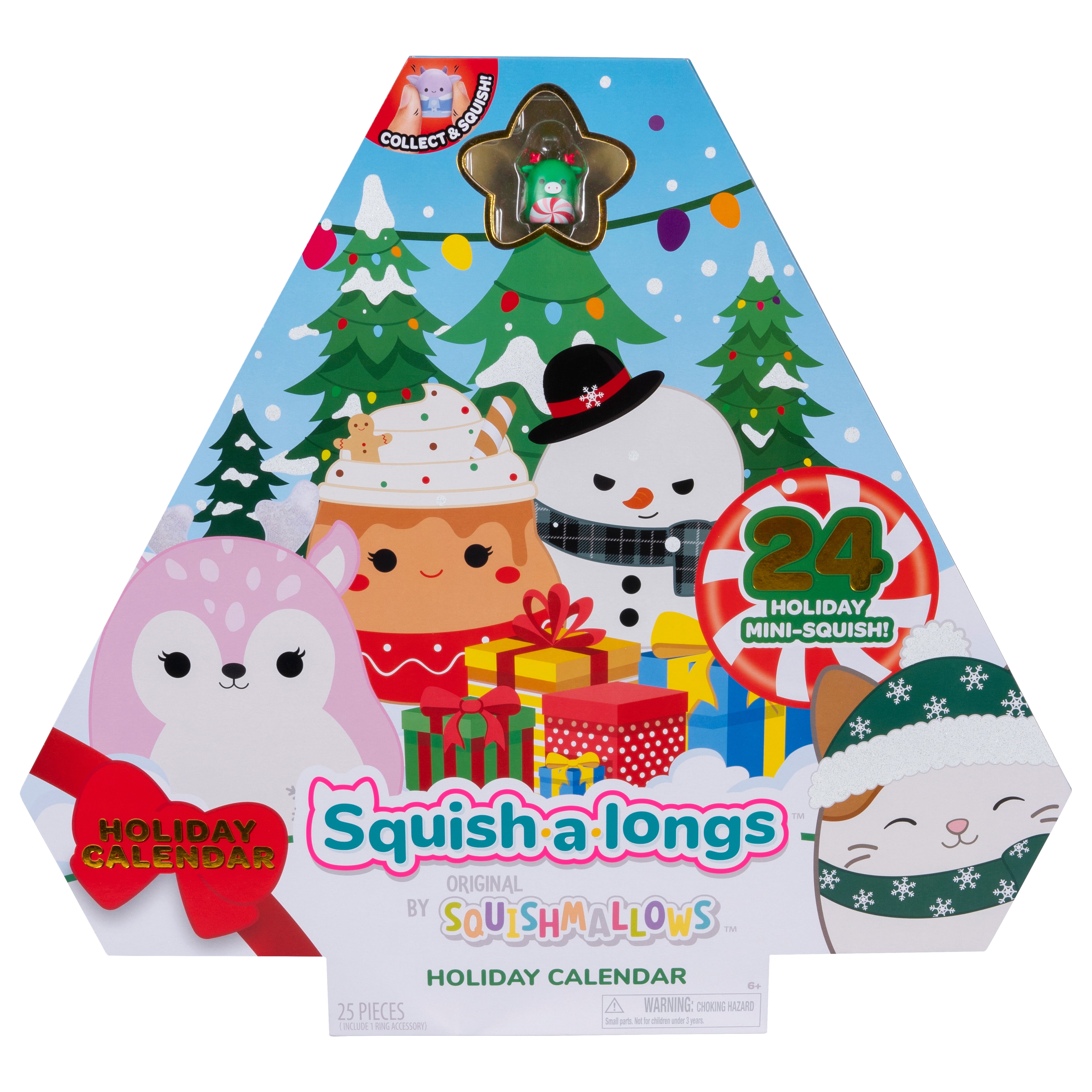 Squish-a-longs Holiday Countdown Calendar – Includes 24 1 inch Mini-Squish
