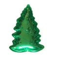 thumbnail image 1 of HOLIDAY CHRISTMAS TREE SHAPED METALIC PLASTIC MOLDED SNACK TRAY DECORATIVE FOOTED TRAY, 1 of 3
