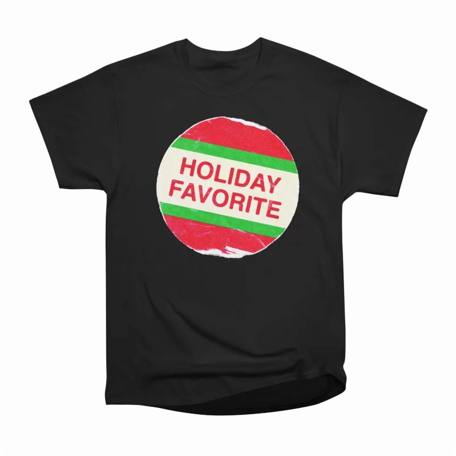 HOLIDAY FAVORITE Retro Video Rental Sticker LIMITED EDITION T-Shirt Tee ...