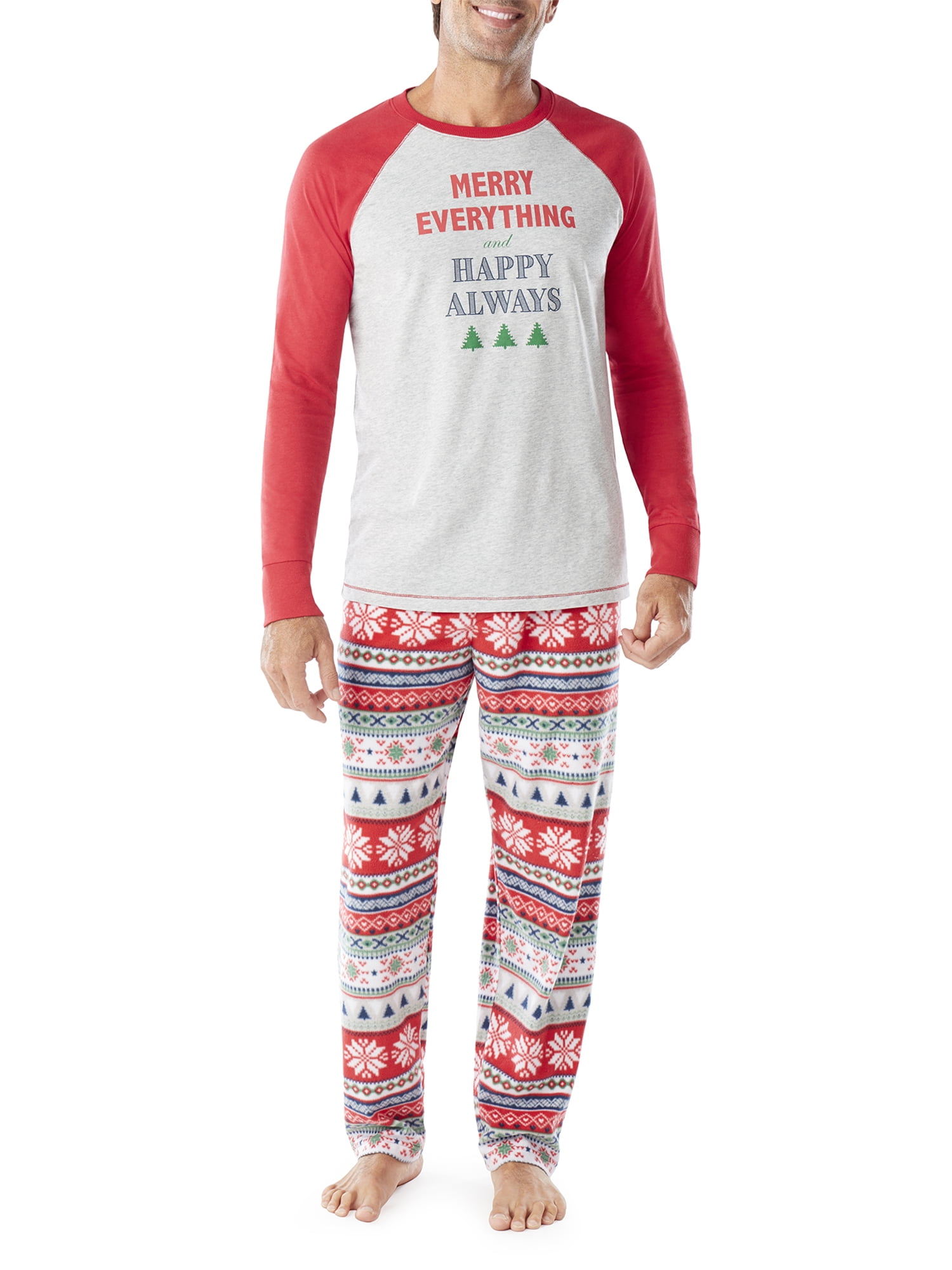 HOLIDAY MENS FAMILY PJ SET S 5X Walmart