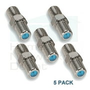 HOLLAND ELECTRONICS F-81 EXTENDED SPLICE ADAPTERS DC - 3GHZ F FEMALE TO F FEMALE - FIVE 05 PACK