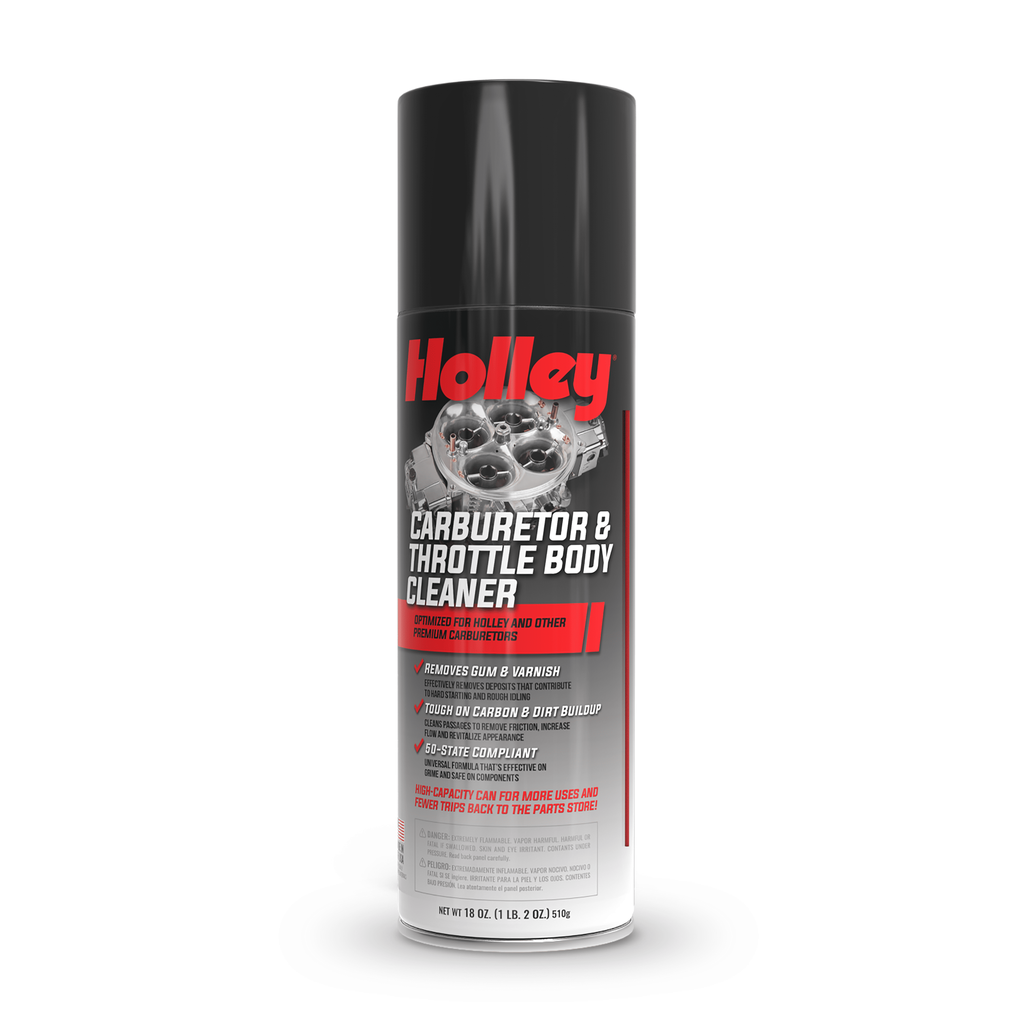 HOLLEY 120-HLYCC-18 Carburetor & Throttle Body Cleaner Spray, 18oz Can