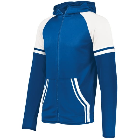 HOLLOWAY YOUTH RETRO GRADE JACKET, ROYAL/WHITE, L